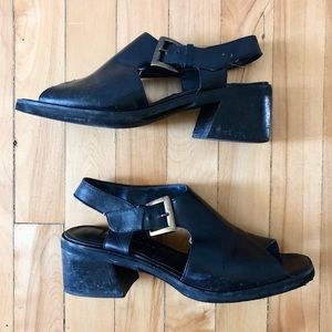 Vintage Chunky Heeled Sandals